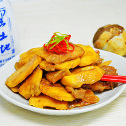 花肉酱焖慈姑的做法[图]