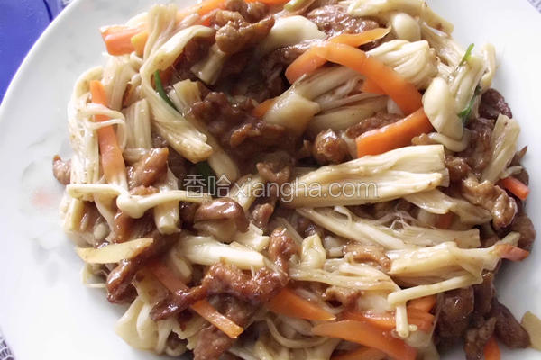 金针菇炒肉丝