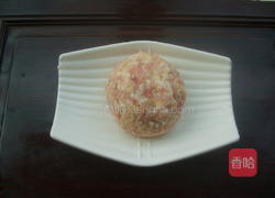 清炖莲藕狮子头的做法图解8