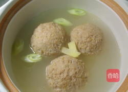 清炖莲藕狮子头的做法图解13