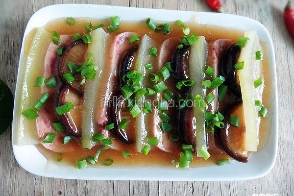 香菇火腿蒸冬瓜