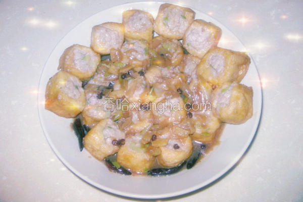 肉馅酿豆腐泡
