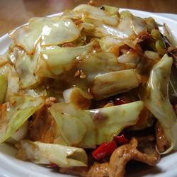 手撕包菜炒肉片的做法[图]