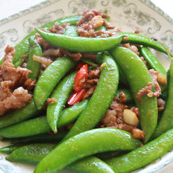 甜豆炒肉丝的做法[图]