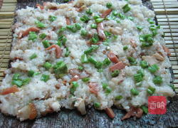 糯饭腊肉海苔卷的做法图解8