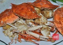 葱姜干炒蟹的做法图解5