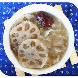 绿豆莲藕粥的做法[图]