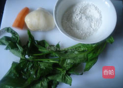 菠菜胡萝卜卷的做法图解1