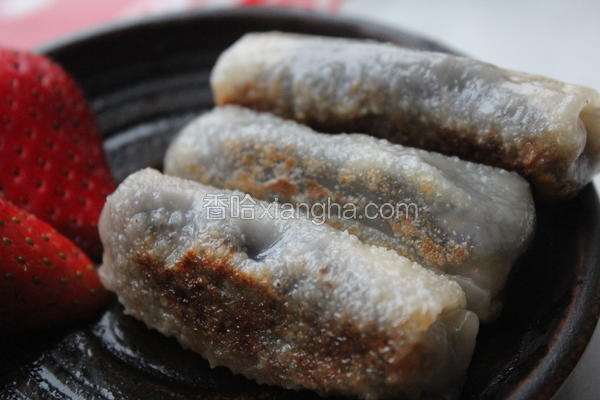 饺子皮豆沙卷