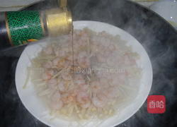 金针粉丝蒸虾的做法图解9