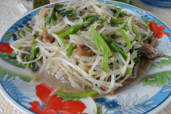 香菜炒豆芽