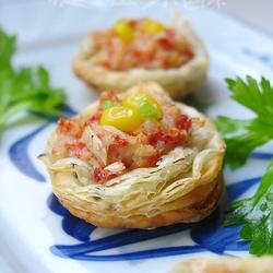 酥底北极虾盏的做法[图]