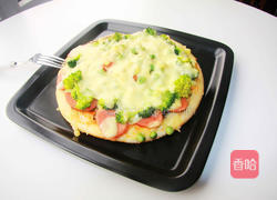 香菇火腿披萨的做法图解1