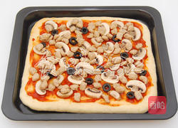 牛肉粒罗勒披萨的做法图解14