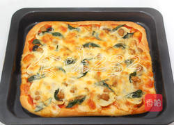 牛肉粒罗勒披萨的做法图解18