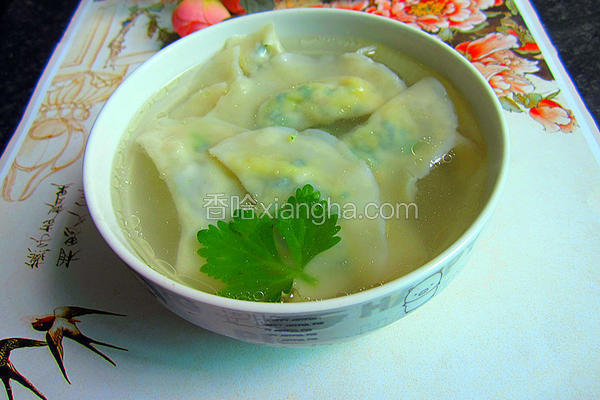 韭菜鸡蛋熟馅饺子