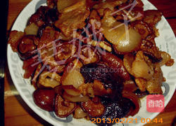 香菇炒腊肉的做法图解8