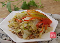 肉末包菜的做法图解8