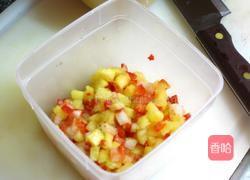 菠萝火腿炒饭的做法图解2