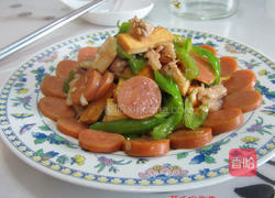 香干火腿炒肉的做法图解8