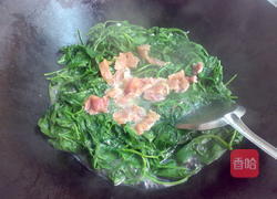 金银蛋辣椒叶的做法图解5