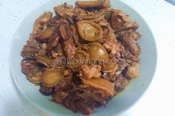 小鲍鱼干蚝焖鸡