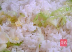 腊味包菜炒饭的做法图解6