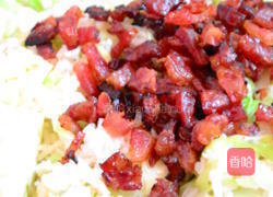 腊味包菜炒饭的做法图解7