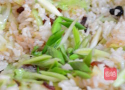 腊味包菜炒饭的做法图解9