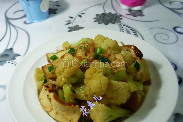 虾皮香干炒花菜