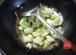 虾皮香干炒花菜的做法图解7