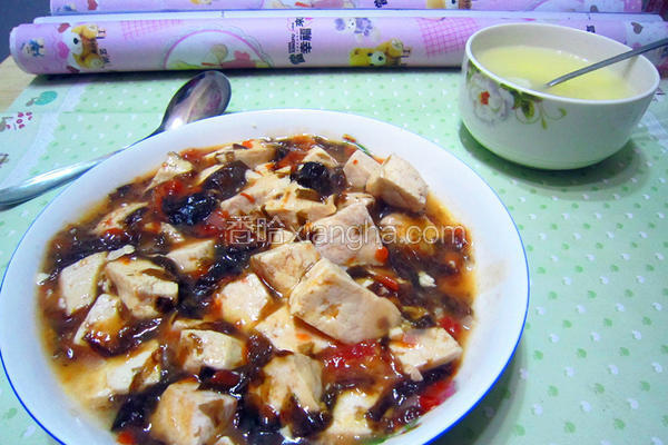 西红柿紫菜炖豆腐
