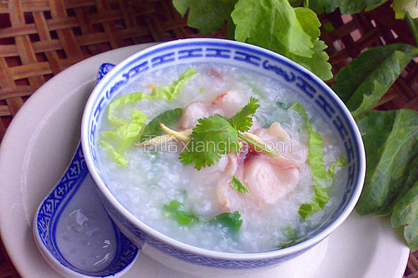 生菜鱼片粥