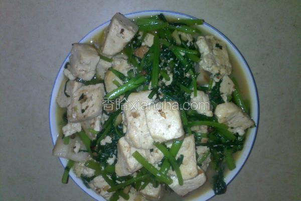 茼蒿豆腐