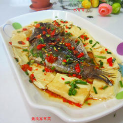 葱香豆腐蒸柴鱼的做法[图]