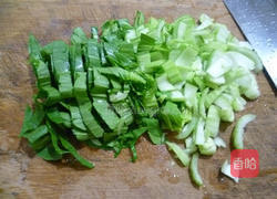 青菜炒饭的做法图解4