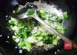 青菜炒饭的做法图解6