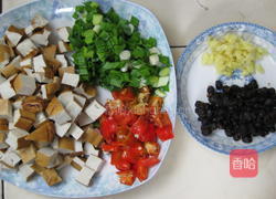豆豉香干丁的做法图解2