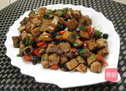 豆豉香干丁的做法图解8