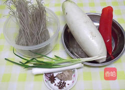 萝卜丝炒粉丝的做法图解1