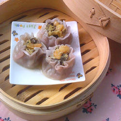 紫玉玲珑虾仁烧卖的做法[图]