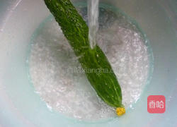 橄榄菜炒青瓜的做法图解3