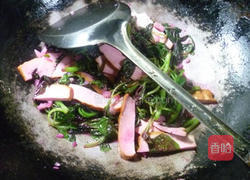 香干炒红苋菜的做法图解8