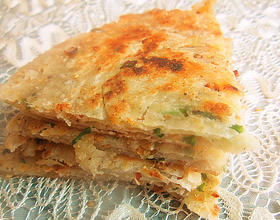 葱香豆粉烧饼[图]