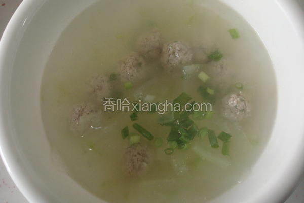 冬瓜牛肉丸子汤