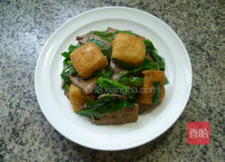 油豆腐炒猪肝的做法图解16