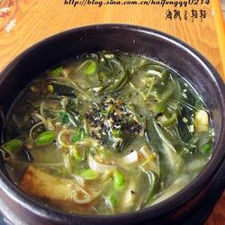 裙带豆芽素酱汤的做法[图]