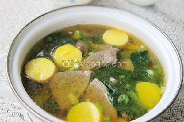 猪肝日本豆腐汤