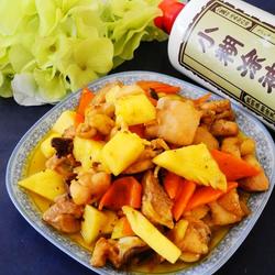 香菠鸡块的做法[图]