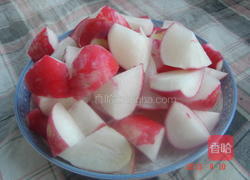 酱爆水萝卜的做法图解2